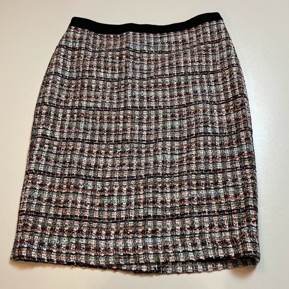 NWT Talbots Skirt Tweed Pencil Multicolor Classic Career Suit Winter Knit - Picture 1 of 7